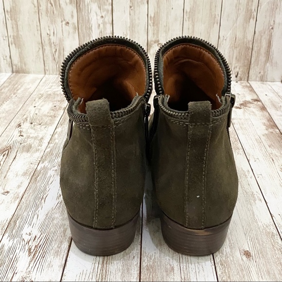 Lucky Brand “Bartalino” Olive Suede Leather Bootie - Picture 8 of 13